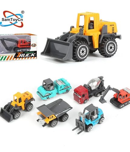 Kids Friction Excavator Construction Toys Alloy Metal Diecast Model Car Toys Truck for Boys