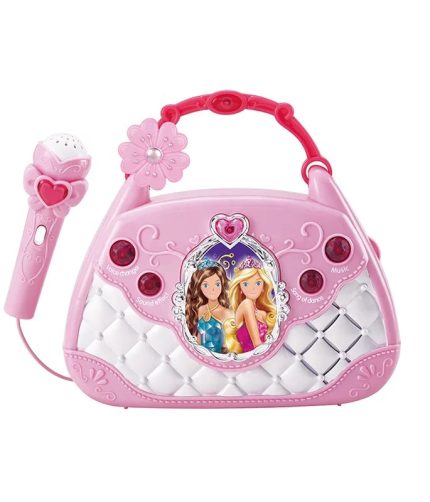 Kids Karaoke Singing Toys Multi-function Educational Pretend Handbag Baby Musical Toy with Microphone for Girls