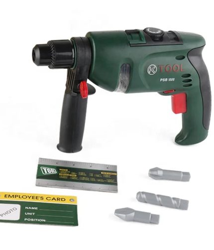 Kids Preschool Simulation Plastic Repair Electric Drill Pretend Play Tool Set Toy for Boys