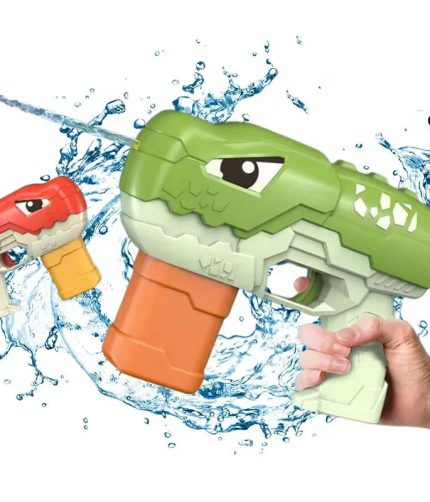 Samtoy Llithium Battery Version Waterproof Powerful Long Range Continuous Shoot Pistol Dinosaur Electric Water Gun for Kids
