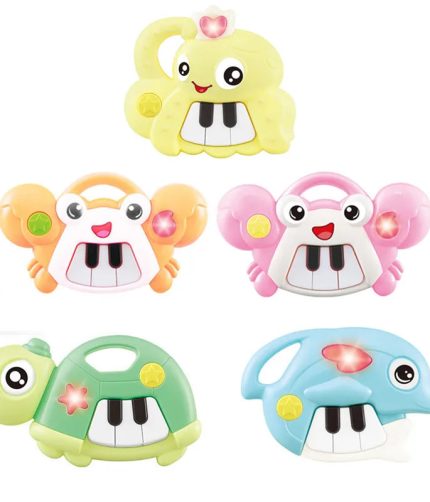 Mini Animal Carton Electronic Organ Toy Musical Instruments Piano Toy For Children With Music Light