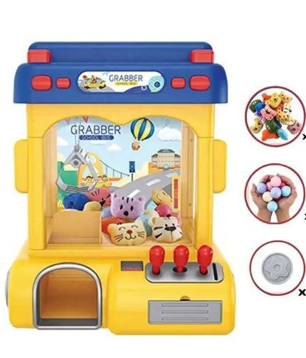 Samtoy Mini Crane Game Vending Machines 2 Modes Infrared Induction Catching Candy Doll Grabber Toy Claw Machine Arcade For Kids