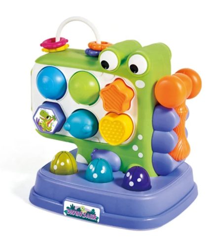 Multifunction Montessori Game Console Hammer Knock Whack a Mole Game for Kids with Building Block