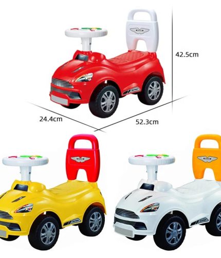 Samtoy Multifunctional Musical Children Electric Ride On Car Cartoon Baby Car with Steering Wheel and Back