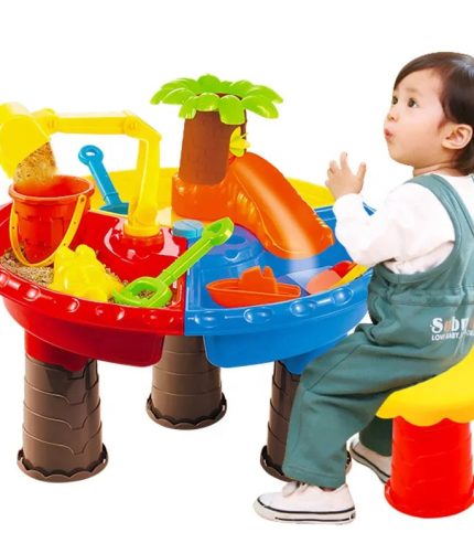 New 2024 Summer Sand Boat Playing Water Toy Beach Table Beach Sand Toys For Kids Outdoor Indoor Toy