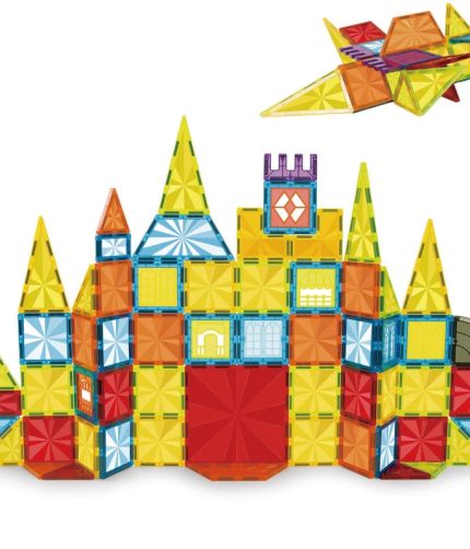 New Arrival Customized 47 PCS Toy Colorful Diamond Grain 3D DIY Magnetic Construction Building Block Sets for Children