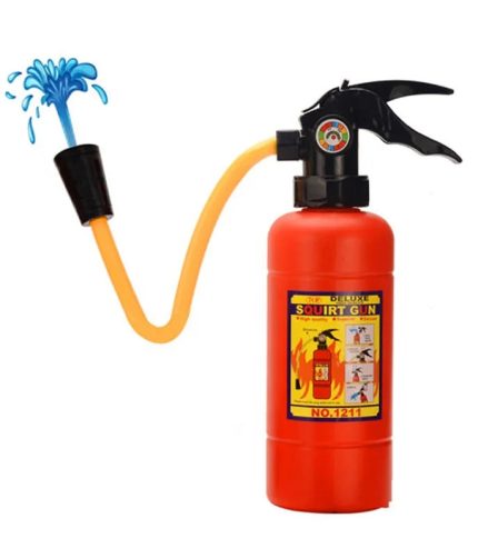 Newest Design Plastic Outdoor Summer Toy Red Fire Extinguisher Water Gun Toy for Children Gift