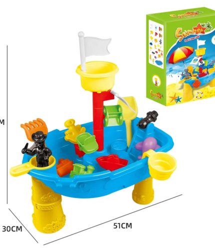 Outdoor Sensory Toy Beach Game Sand and Water Table Summer Beach Boat Children's Sandbox Kids Activity Table