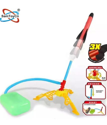 Outdoor Sport Pedal EVA Foam Air Pump Rocket Toys Stomp Launcher Kids Rocket Launcher