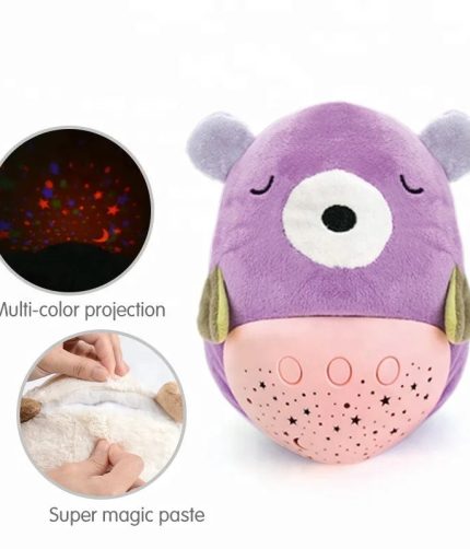 Samtoy Placate Bear Baby Plush Cuddly Toys Stuffed Plush Toy Animal Night Light Plush Projection Toys With Light Music
