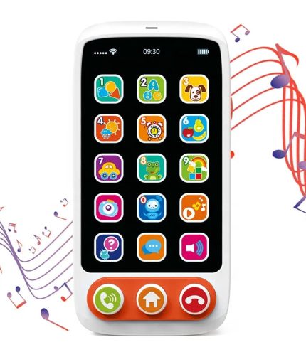 Preschool Educational Mobile Phone Toy Screen Touching Cell Phone Mini Smart Baby Phone Toy for 18M+ Infant