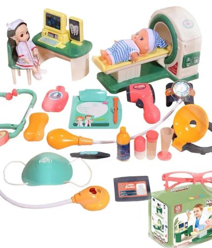 Samtoy Pretend Play Preschool Play Set Doctor Games CT Machine Doctor Set Toys for Kids Educational  doctor set for kids