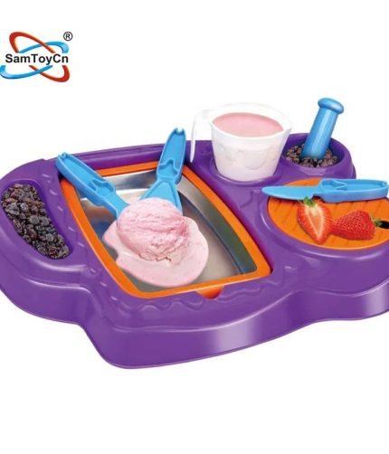 Simulation DIY Yogurt Machine Kitchen Set Baby Miniature Kitchen Plastic Pretend Play Food Ice Cream Toy for Kids