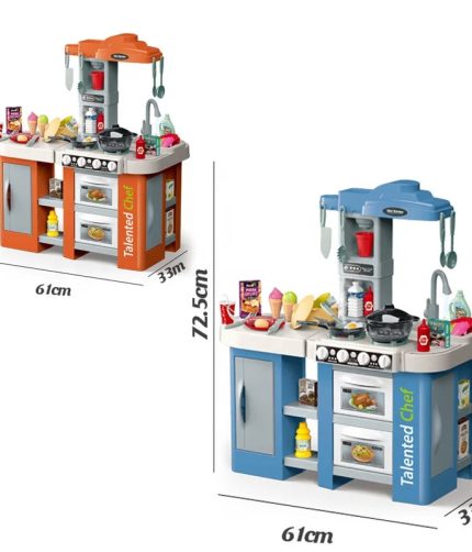 Samtoy Simulation Educational Spraying Mist Pretend Play Preschool Kitchen Toys Food Cooking Toy for Kids