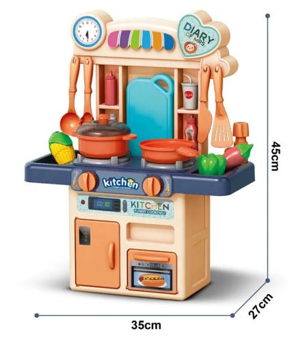 Simulation Electric Water Function Sound Light Cooking Table Pretend Play Toys Mini Kitchen Toys Cooking Set for Kids