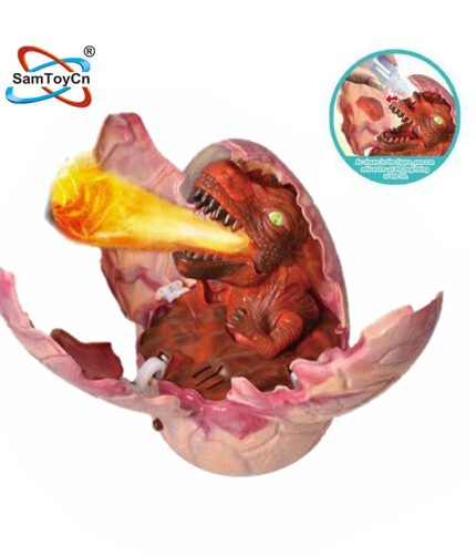 Simulation Voice Control Electric Novelty Toys Flame Spray Dino Surprise Egg Dinosaur Eggs Toy for Gift