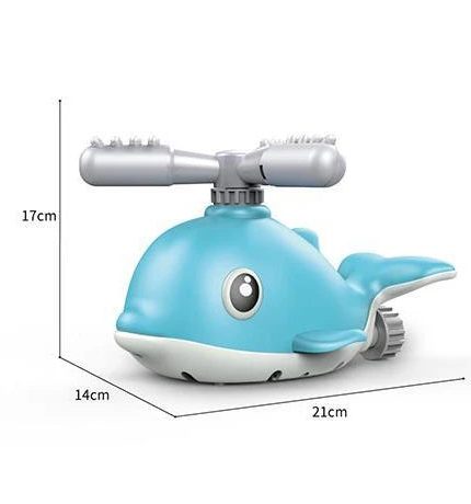 Summer Outdoor Sports Game Garden Lawn Whale Water Splash Toy Kids Backyard Rotating Water Sprinkler