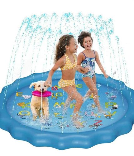Summer Outdoor Toys Inflatable Sprinkler Water Splash Pool Pad Inflatable Water Mat for Kids