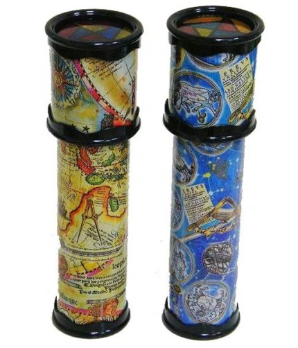 Wholesale Custom Classical Toy Navigation Constellatory Pattern Plastic Double Section Glass Magic Kaleidoscopes
