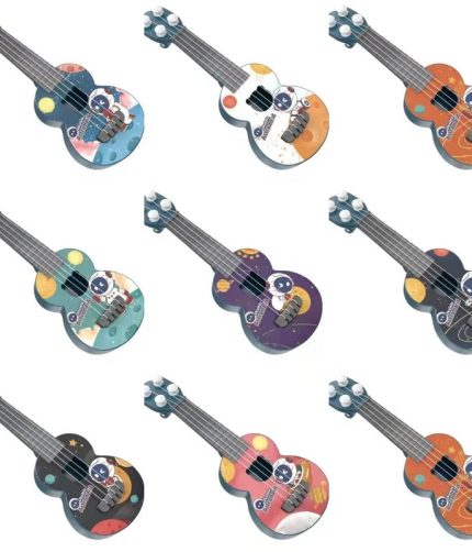 Wholesale Educational Classic Mini 25CM Funny Ukulele Blind Box Toy Musical Instrument Guitar Toy For Kids Gift