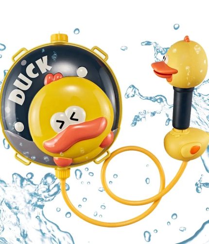 1800ML Large Capacity Duck Water Squirt Guns Water Gun Backpack for Kids Outdoor Backyard and Summer Swimming Pool