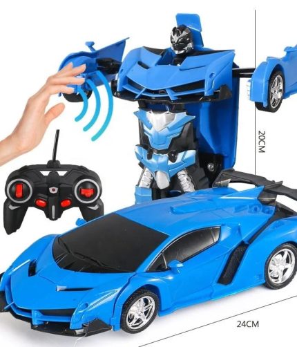 Samtoycn low price 2 in 1 Electric RC Car Radio Control Deformation Car Toys Automatic Robot Deformable Robot for Boys Gift