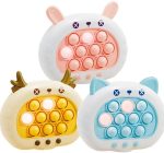 Samtoycn Mini Speed Fast Quick Push Game Console Electronic Interactive Pop Light Up Puzzle Bubble It Machine Fidget Toy for Kid
