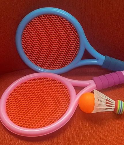 Samtoys Custom Cheap Kids Outdoor Sport Training Game Toy 35 CM EVA Handle Small Tennis Racket with Badminton and Plastic Ball