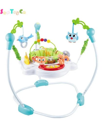 Samtoys Jungle Jumping Chair Walker Jolly Jumper Rocker Baby Bouncer With Music Light