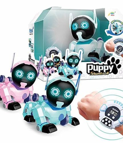 Smart Watch Control Intelligent RC Robot Flip Roll Puppy Smart Stunt Dog