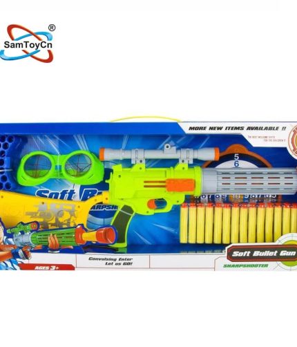 Solid Color Spray Paint Soft Projectile Airsof Gun Set with Certificate