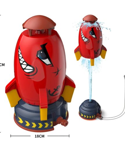 Summer Outdoor Yard Game 360 Degree Rotation Garden Air Lift Off Water Spray Toy Ejector Rocket Launcher Water Sprinkler for Kid