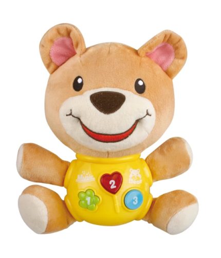 Toddlers Educational Doll Appease Stuffed Animal Soft Baby Soothe Toy with Light and Music for Infants