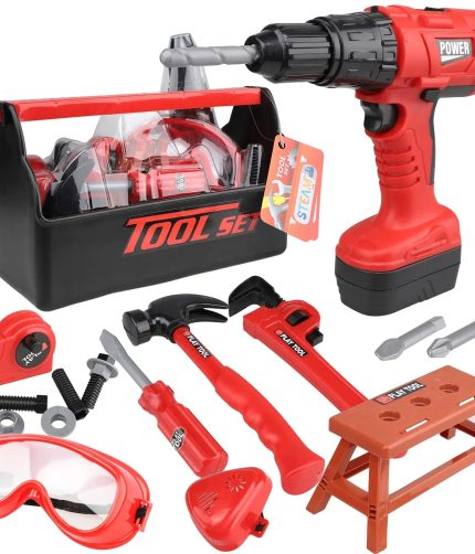 TOY Life 16 PCS Educational Interactive Hot Selling Children Pretend Role Play Kids Toys Tools Set With Power Drill