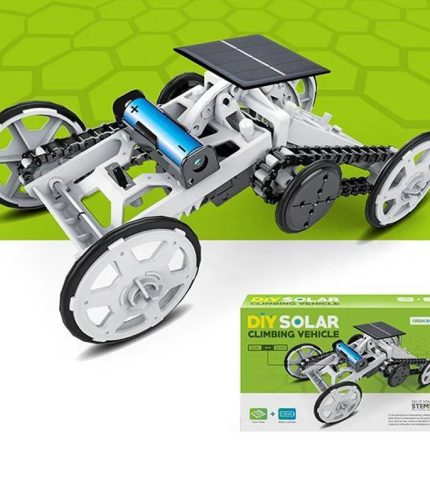 Upgrade Version Stem Science DIY 4WD Climbing Car Solar Toy For Kids