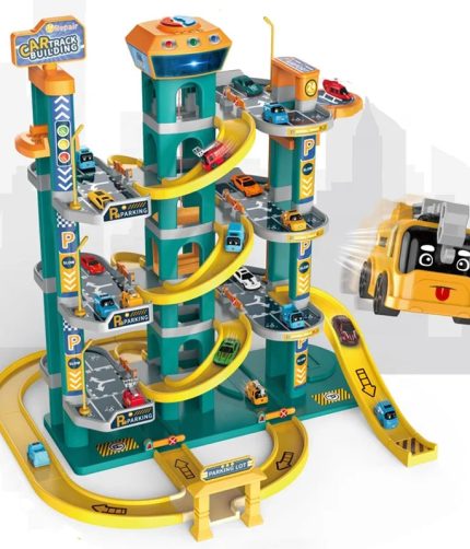 Vehicles Stopping Place Building 7 Storey Car Track Building Parking Lot Toys for Kids